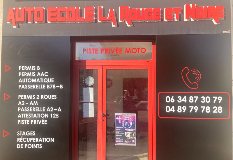 Auto école la rouge et noire à Toulon