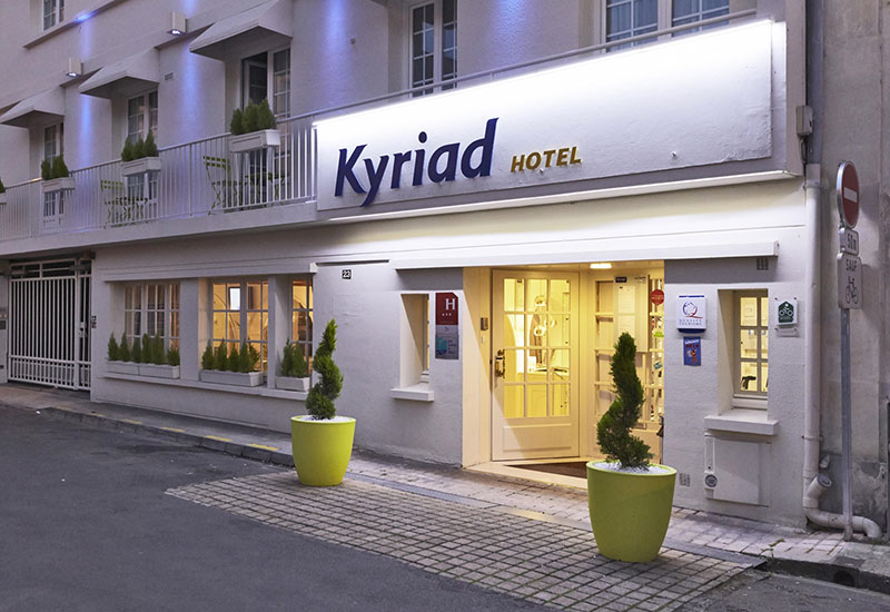 Facade de l'hôtel Kyriad de Saumur