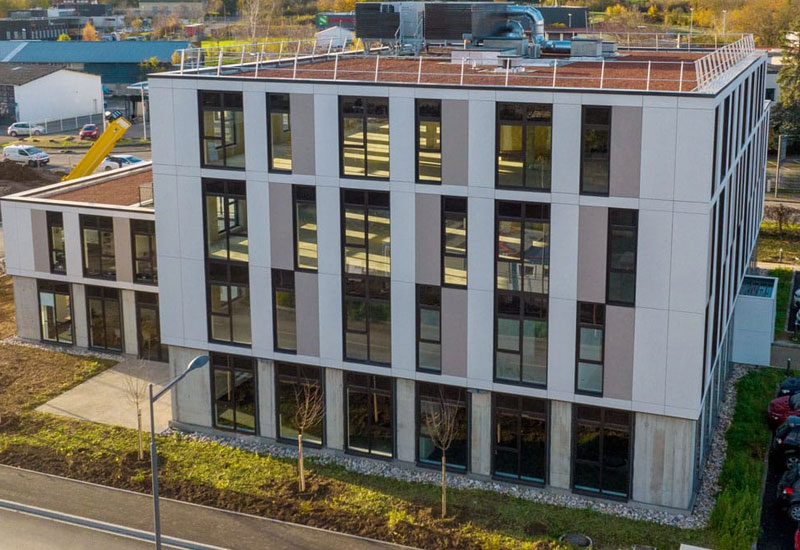 Façade du centre "Le Rés'O", à Obernai